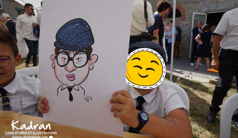 MARIAGE AURÉLIE ET SAMUEL EN CARICATURES TRADITIONNELLES