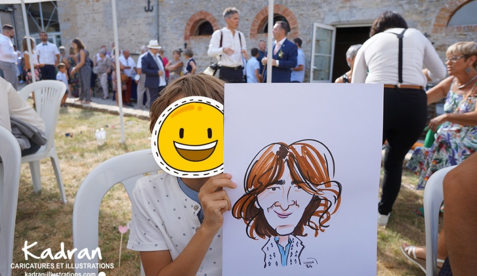 MARIAGE AURÉLIE ET SAMUEL EN CARICATURES TRADITIONNELLES