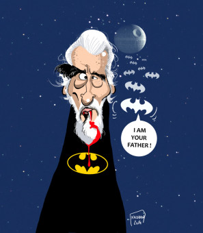Christopher Lee caricature