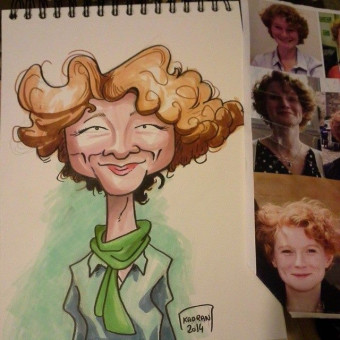 Elen Debost, en rousse et vert...