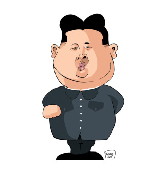 Kim Jong-Un caricature