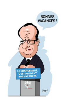 Le changement... c'est pendant vos vacances ! (François Hollande)