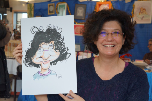 Marché de Noël de Trangé (72) en caricatures