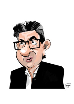 Jean-Luc Mélenchon caricature