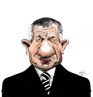 Jean Lassalle caricature sketch