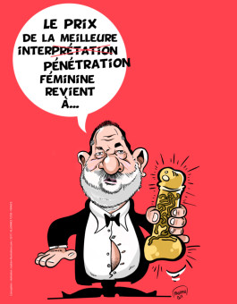 Harvey Weinstein caricature, L'Arroseur arrosé