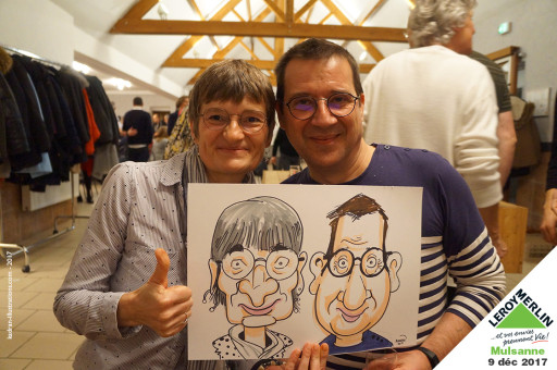 Noël en caricatures chez Leroy Merlin Mulsanne (72)