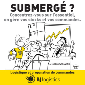 Publicité illustrée pour BJ LOGISTICS