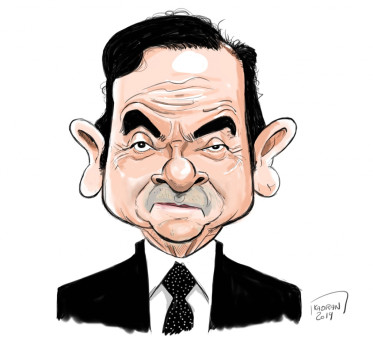 Carlos Ghosn caricature
