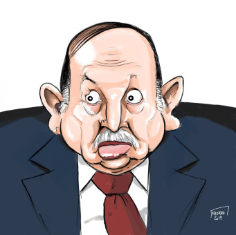 Caricature sketch couleur de Abdelaziz Bouteflika