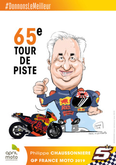 Grand Prix de France moto Le Mans en caricatures
