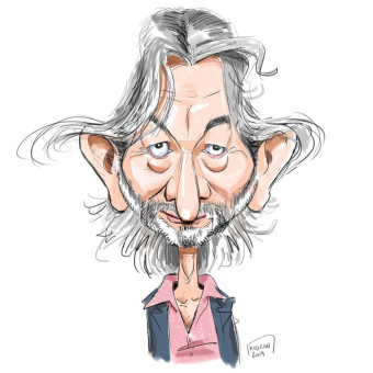 Gilles Verdez caricature