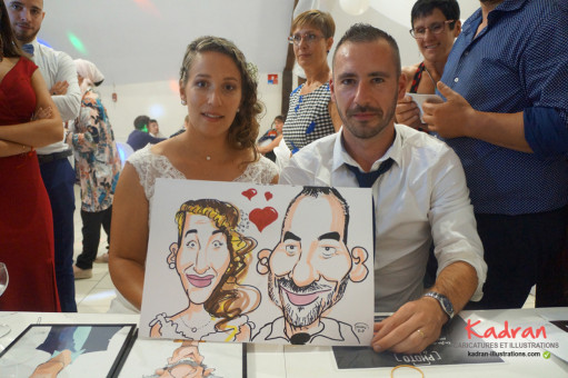 Animation caricatures au mariage de Julie et Jérôme (37)