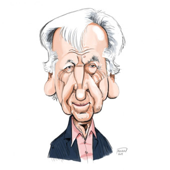 Costa-Gavras caricature sketch