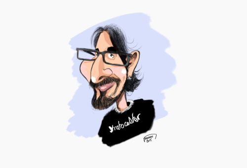Caricature sketch de Carlos Abello
