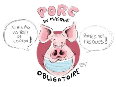 Porc du masque obligatoire au Mans
