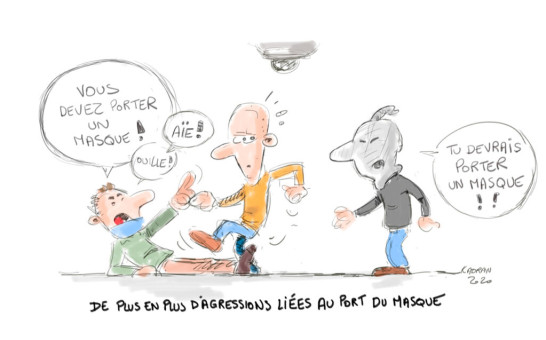 De plus en plus d'agressions liées au port du masque