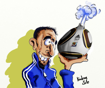 Franck Ribeiry caricature