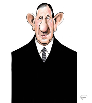 Charles de Gaulle caricature