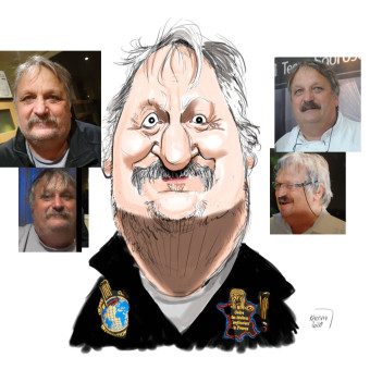 Caricature traditionnelle et ou numérique à offrir