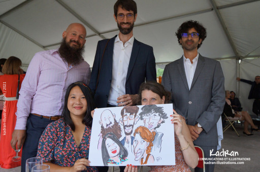 Mariage en caricatures de Liliana et Rémi