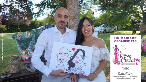 Mariage en caricatures avec le Rêve d'Ozealys