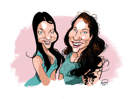 Offrez une caricature entre amie - COMMANDEZ LA VOTRE !