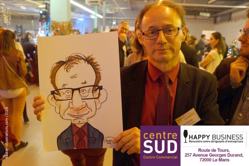 Animation caricatures Happy Business avec le Centre SUD