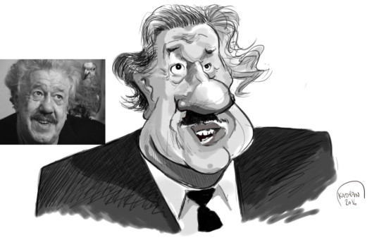 Michel Simon, caricature sketch