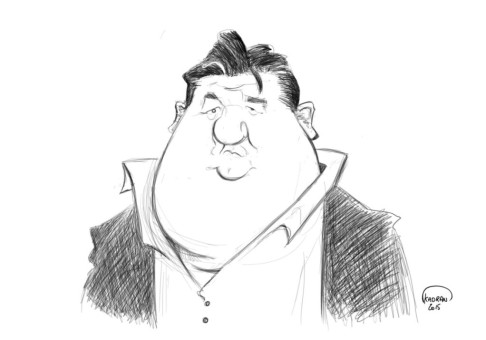Caricature sketch de Pierre Mènes