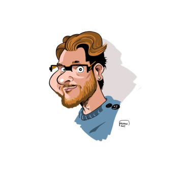 Caricature d'un breton