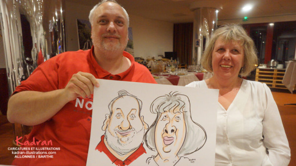 Animation caricatures à l'Hôtel Spa du Béryl de Bagnoles de L'Orne