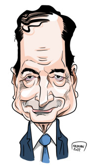 Mario Draghi caricature