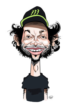 Valentino Rossi caricature