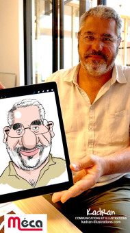 Animation caricatures numériques sur Nantes