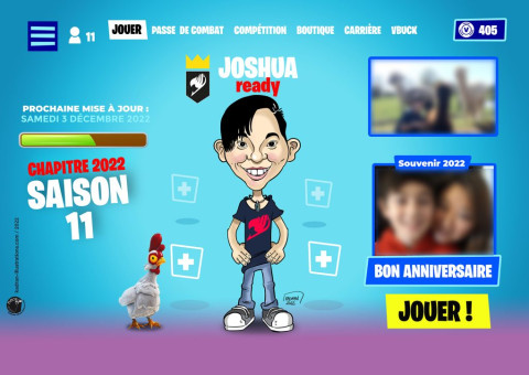 Pèle mêle personnalisé Fornite pour vos enfants