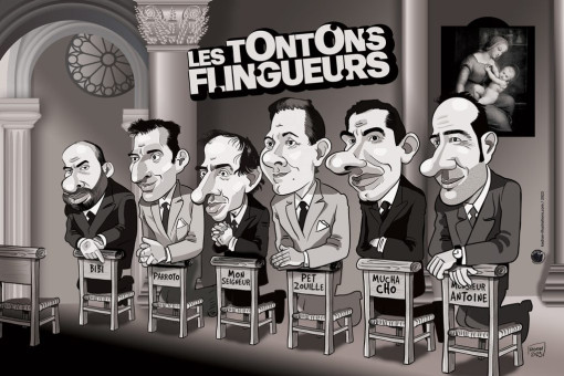 Fan art Tontons Flingueurs affiche illustrée