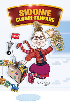 Affiche caricature personnalisée pour un anniversaire