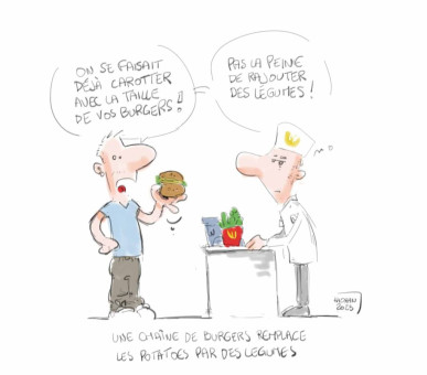 Une chaîne de burgers remplace les potatoes par des légumes