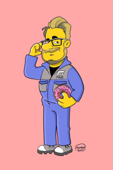 Caricature personnalisée façon Simpson