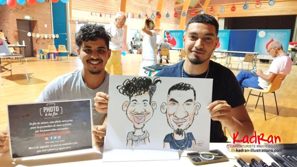 Animation caricatures pour la Journée mondiale du donneur de sang