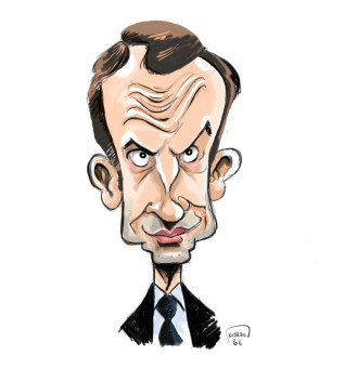 En marche ! pour la caricature d'Emmanuel Macron