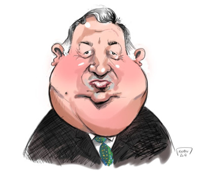 Gérard Larcher caricature