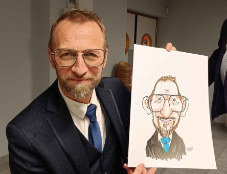 Soirée caricatures pour la société des courses d'Ecommoy