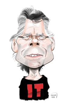 Stephen King caricature