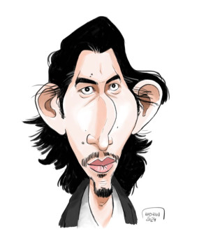 Adam Driver caricature