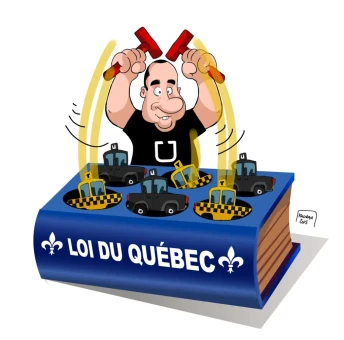 Jean-Nicolas Guillemette, Uber Vs taxi