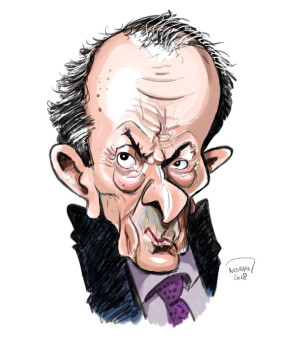 Michel Rocard caricature