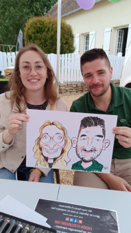 Anniversaire 30 ans d'Aline en caricatures