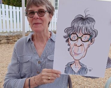 Anniversaire surprise en caricature